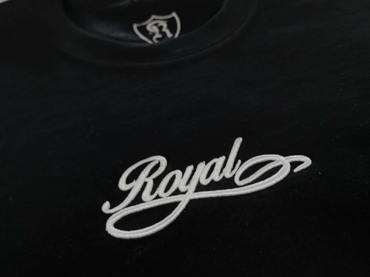 03. Royal SNA Embroidered Script Crewneck Sweater