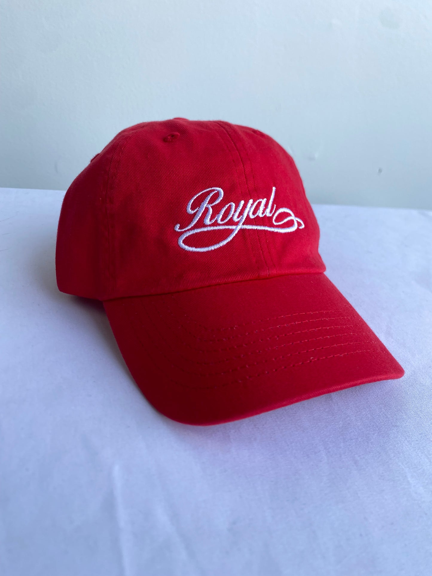 01. Royal SNA Script Embroidered Strapback Dad Hat