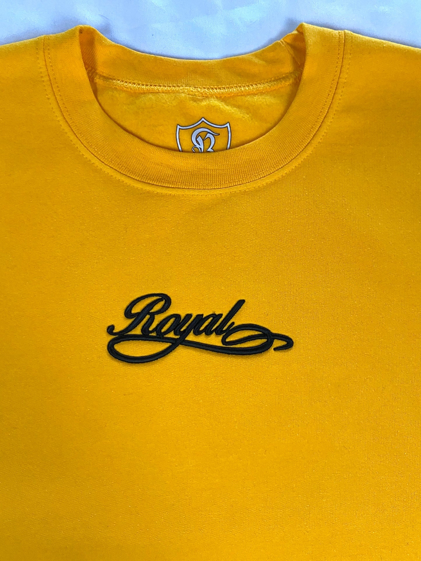 03. Royal SNA Embroidered Script Crewneck Sweater