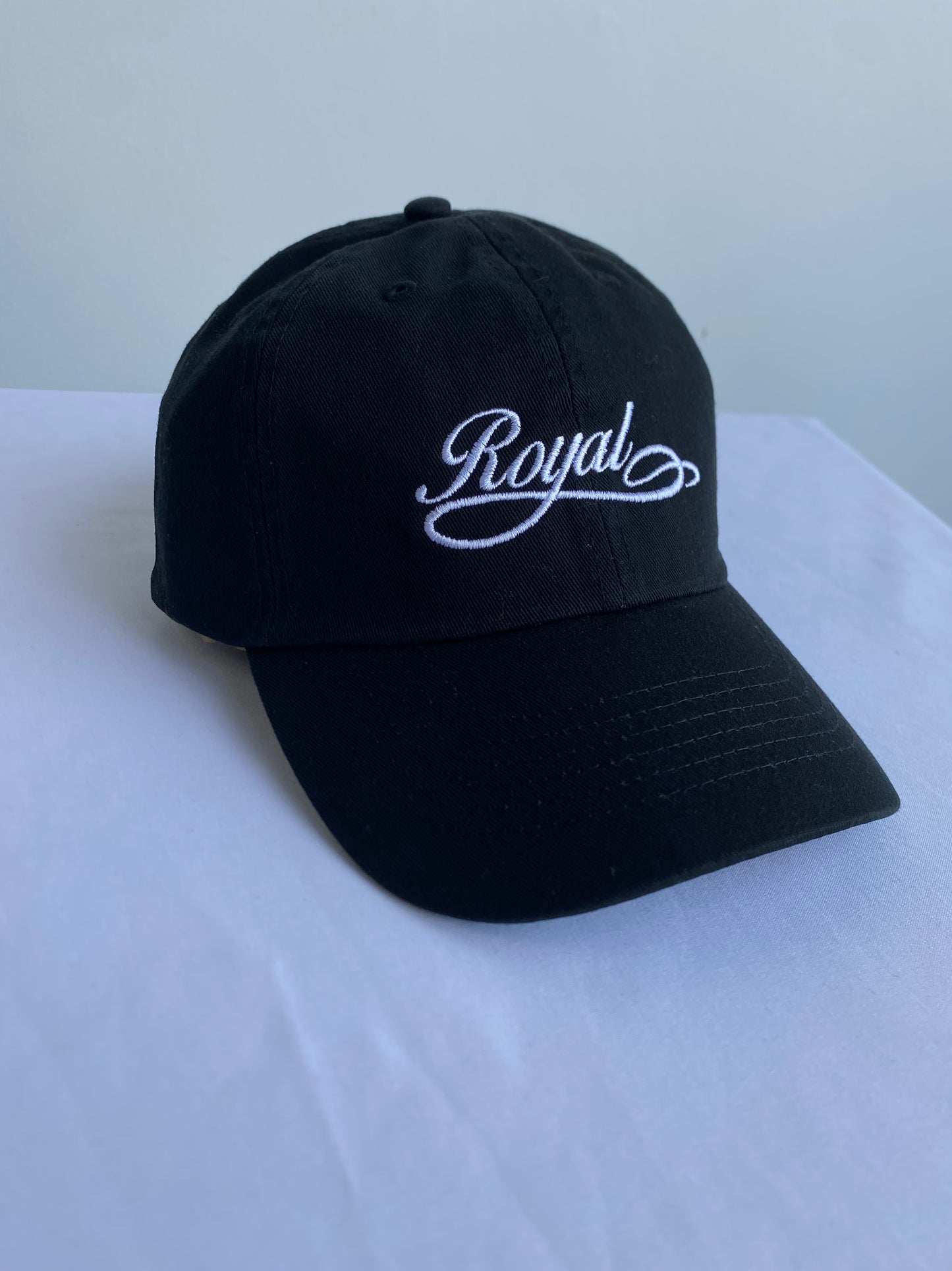 01. Royal SNA Script Embroidered Strapback Dad Hat