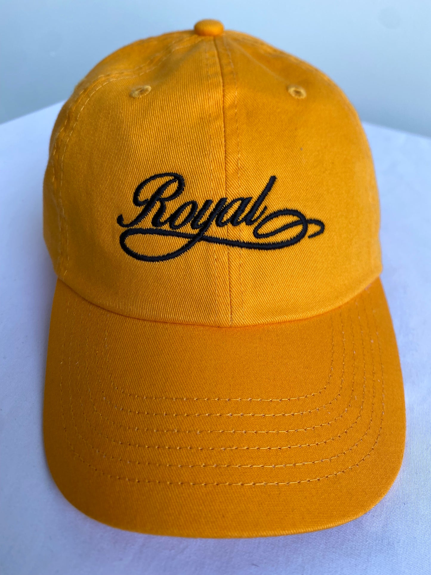 01. Royal SNA Script Embroidered Strapback Dad Hat
