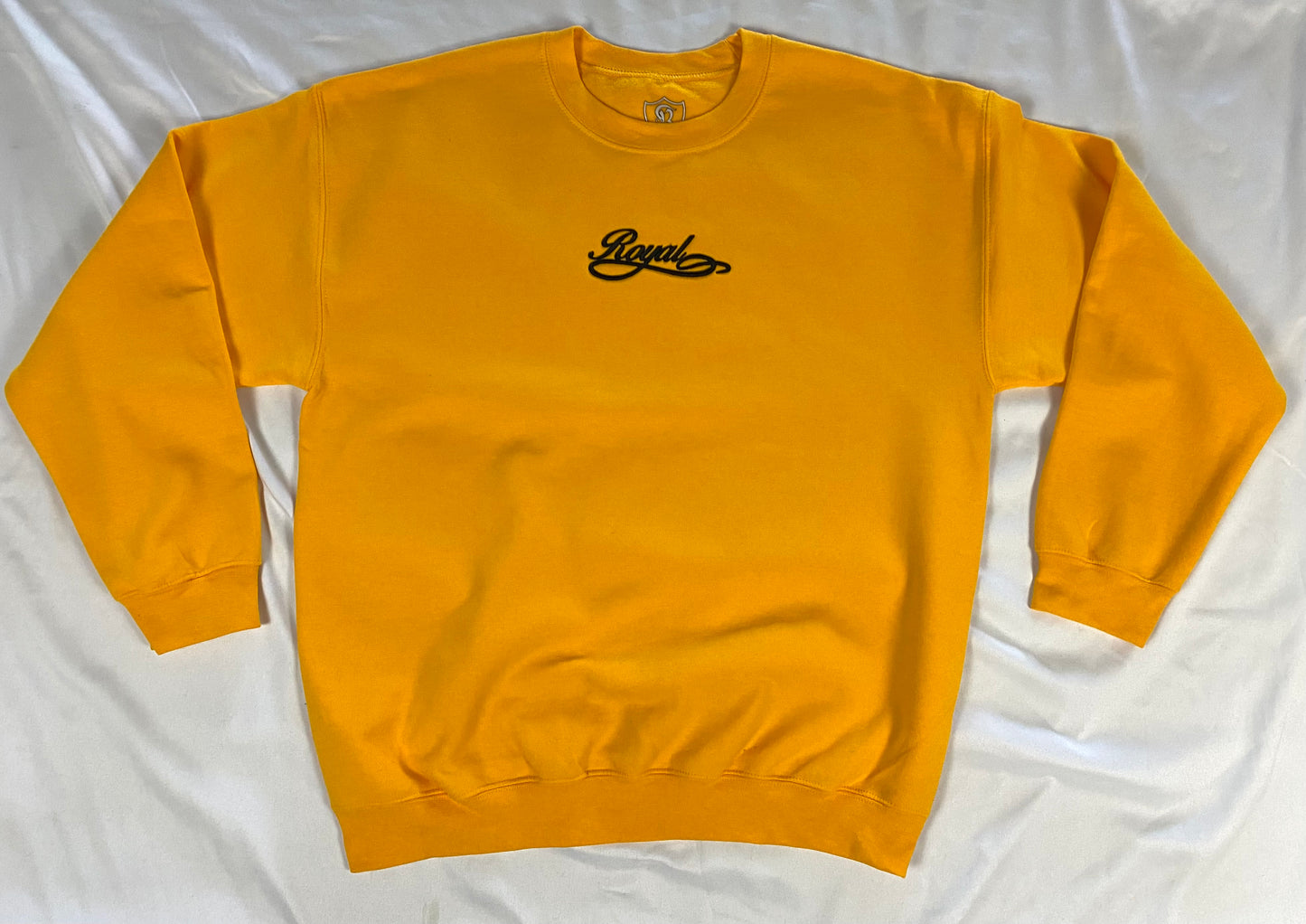 03. Royal SNA Embroidered Script Crewneck Sweater