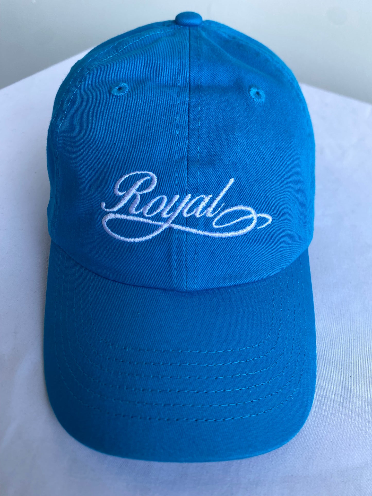 01. Royal SNA Script Embroidered Strapback Dad Hat