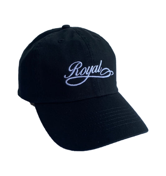 01. Royal SNA Script Embroidered Strapback Dad Hat