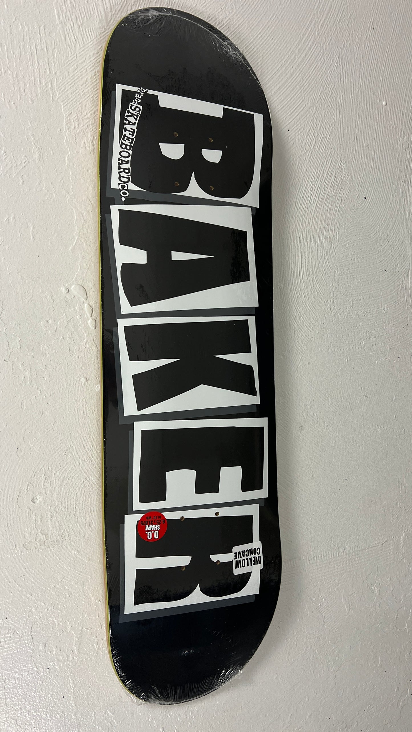 Baker skateboards OG font black and white